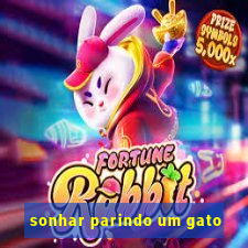 sonhar parindo um gato