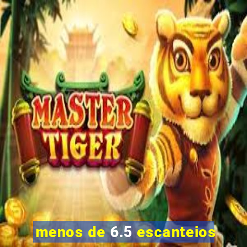 menos de 6.5 escanteios