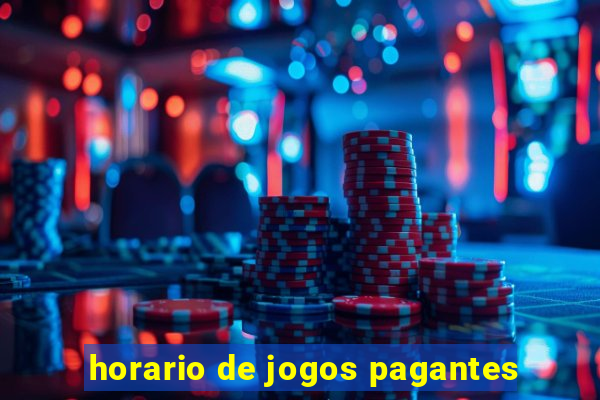 horario de jogos pagantes