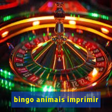 bingo animais imprimir