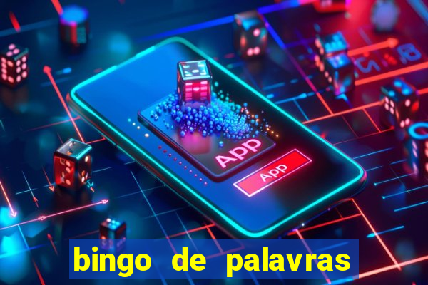 bingo de palavras cha de bebe