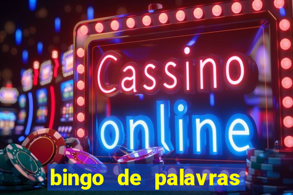 bingo de palavras cha de bebe