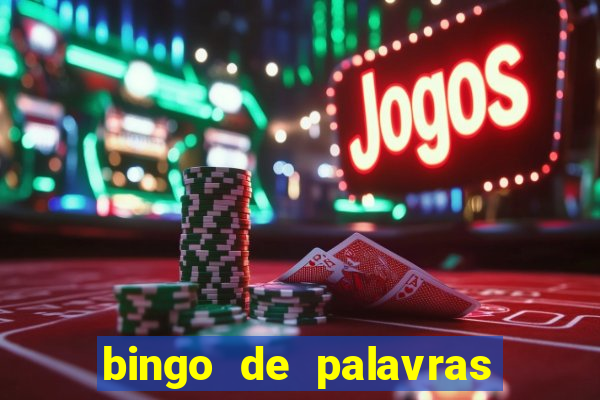 bingo de palavras cha de bebe