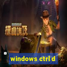 windows ctrl d