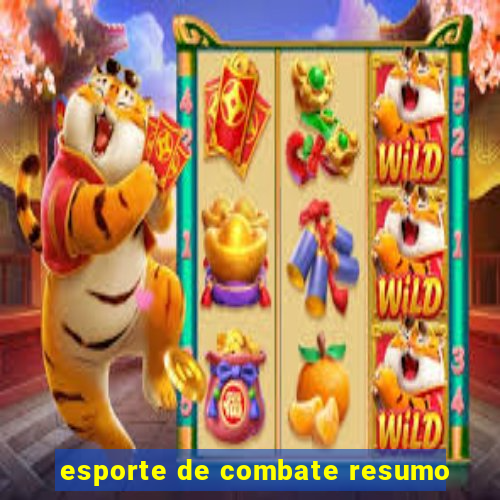 esporte de combate resumo