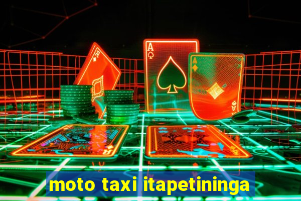 moto taxi itapetininga