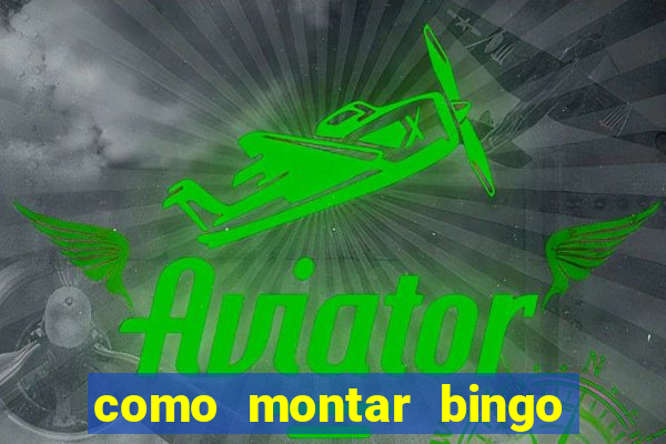 como montar bingo brinquedos toia