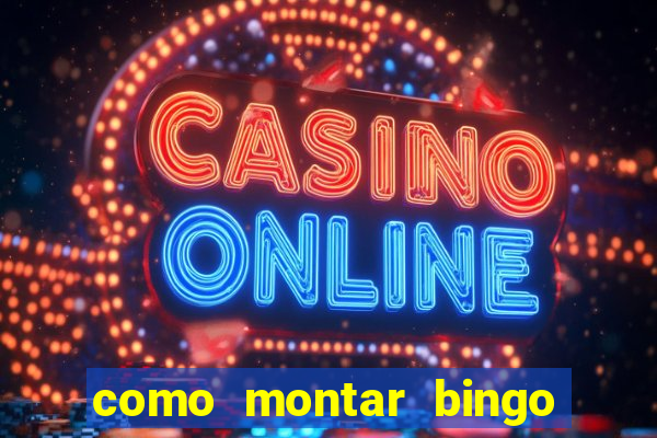 como montar bingo brinquedos toia