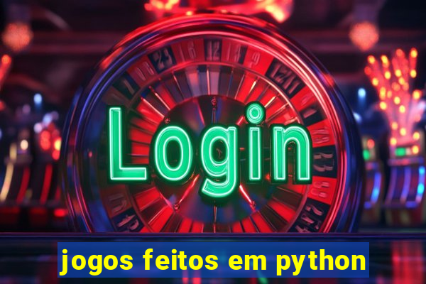 jogos feitos em python