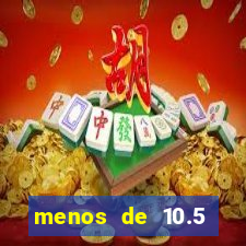 menos de 10.5 escanteios o que significa