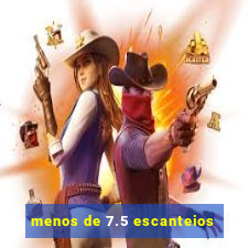 menos de 7.5 escanteios