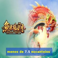 menos de 7.5 escanteios