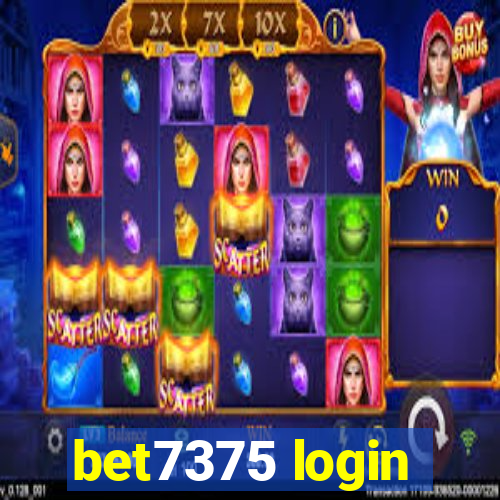 bet7375 login