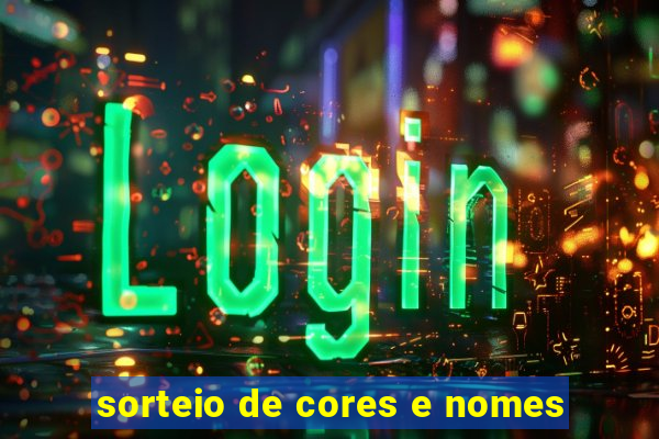 sorteio de cores e nomes