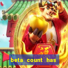 beta count has changed pt br