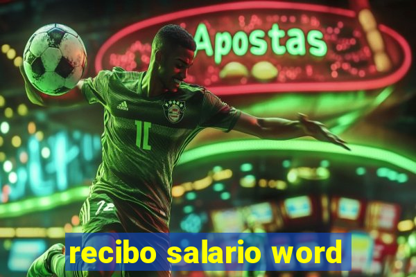 recibo salario word