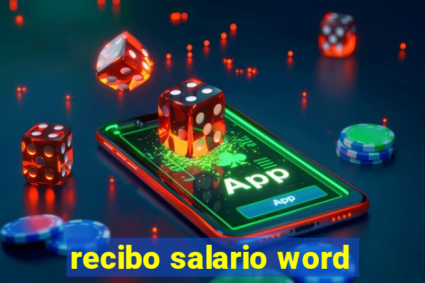 recibo salario word