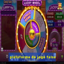 plataforma de jogo falsa