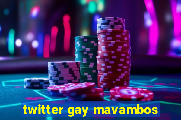 twitter gay mavambos