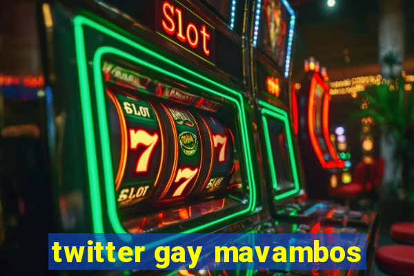 twitter gay mavambos