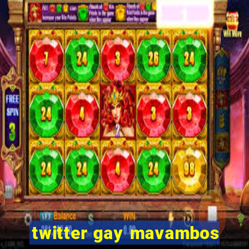 twitter gay mavambos