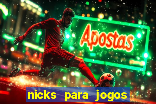 nicks para jogos de tiro