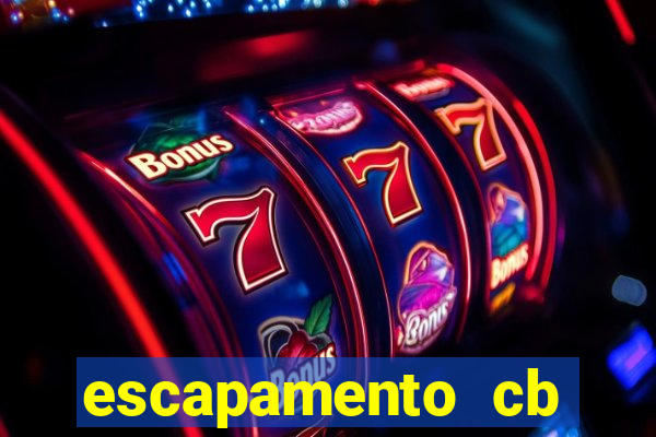 escapamento cb twister 250