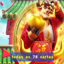 todas as 78 cartas do tarot