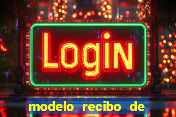 modelo recibo de pagamento autonomo