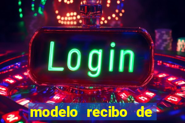 modelo recibo de pagamento autonomo