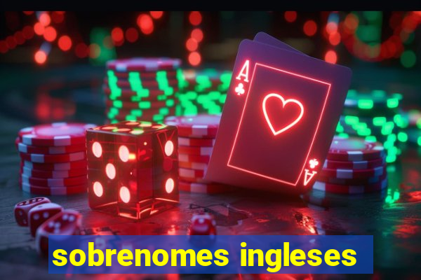 sobrenomes ingleses