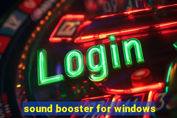 sound booster for windows