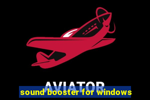 sound booster for windows