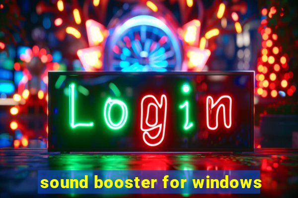 sound booster for windows