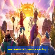 restaurante fontana cardapio