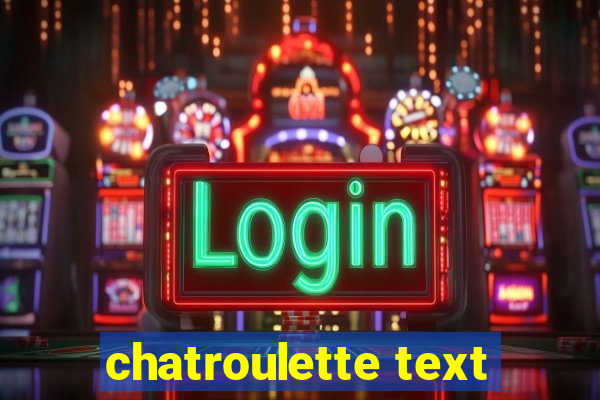 chatroulette text