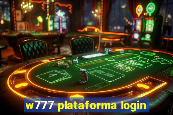 w777 plataforma login