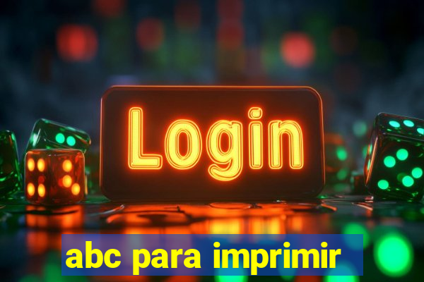 abc para imprimir