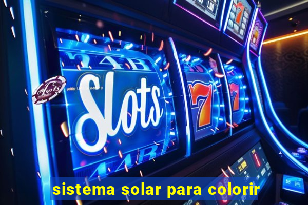 sistema solar para colorir