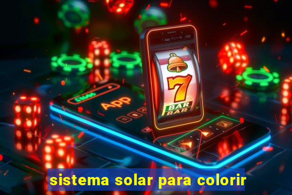 sistema solar para colorir