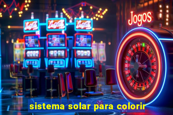 sistema solar para colorir