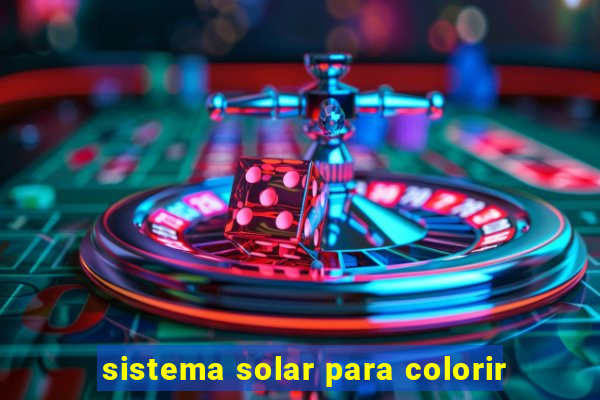 sistema solar para colorir