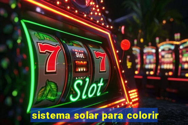 sistema solar para colorir