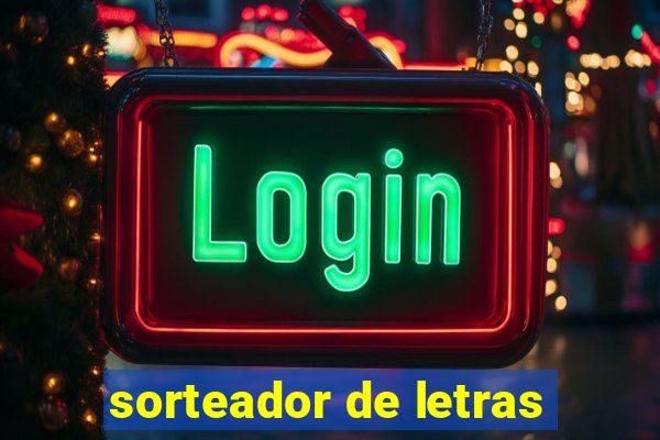 sorteador de letras