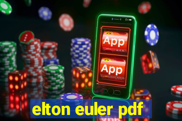 elton euler pdf