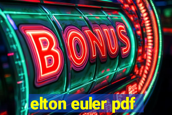 elton euler pdf