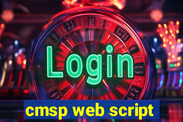 cmsp web script