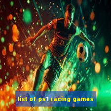 list of ps1 racing games