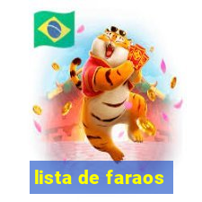 lista de faraos