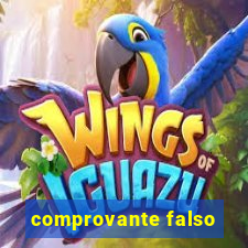 comprovante falso